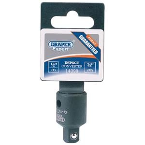 Socket Converters, Draper Expert 14099 1 2 inch(F) x 3 8 inch(M) Impact Socket Converter, Draper