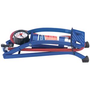 Tyre Inflating Equipment, **Discontinued** Draper 14172 Single Cylinder Foot Pump with Pressure Gauge, Draper