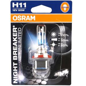 Bulbs - by Bulb Type, Osram Night Breaker unlimited H11 Bulb  - Single, Osram