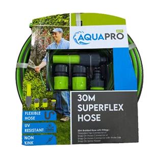 Hoses and Hose Reels, MOY AQUAPRO 30m Superflex Hose, Moy