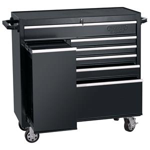 Tool Cabinets and Tool Chests, Draper 14546 42 inch Roller Tool Cabinet With Side Locker 6 Drawer   , Draper
