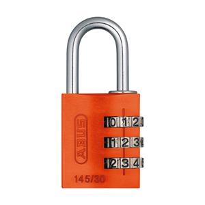 Locks and Security, ABUS Aluminium 3 Wheel Combination Padlock Lock Tag   30mm   Orange, ABUS