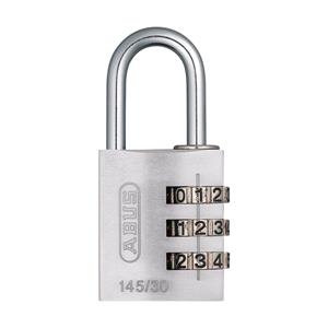 Locks and Security, ABUS Aluminium 3 Wheel Combination Padlock Lock Tag   30mm   Silver, ABUS