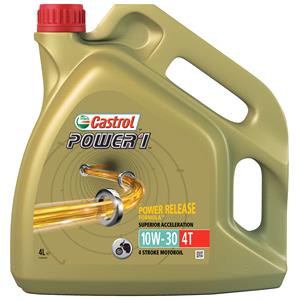 Engine Oils, Castrol Power 1 4T   4 Stroke   10W 30   Semi Synthetic   4 Litre, Castrol