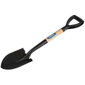 Shovels and Spades, Draper 15072 Round Point Mini Shovel with Wood Shaft, Draper