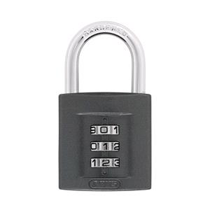 Locks and Security, ABUS Zinc Die Cast 3 Wheel Combination Padlock with Hardened Steel Shackle   40mm, ABUS