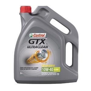 Engine Oils and Lubricants, Castrol GTX Ultraclean 10W40 A3 B4 Semi Synthetic Engine Oil   5 Litre, Castrol