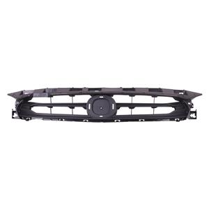 Grilles, Mazda 2 2015 2019 Front Bumper Grille, Upper Section, Matt Dark Grey, Supplied Without Chrome Trims, 
