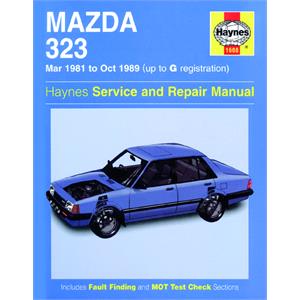 Haynes DIY Workshop Manuals, MAZDA 323 MAR81 TO OCT89, Haynes