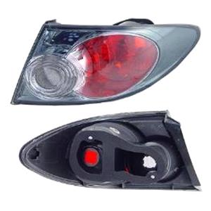 Lights, Right Rear Lamp (Outer, On Quarter Panel, Sport Type With Dark Smoke, Saloon & Hatchback Only) for Mazda 6 Hatchback 2005 2007, 