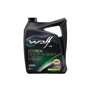 Engine Oils, Wolf EcoTech 0W16 SP/RC G6 XFE Full Synthetic Engine OIl   5 Litre, WOLF