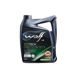 Engine Oils, Wolf EcoTech 0W20 SP/RC D1 3 Engine Oil   5 Litre, WOLF