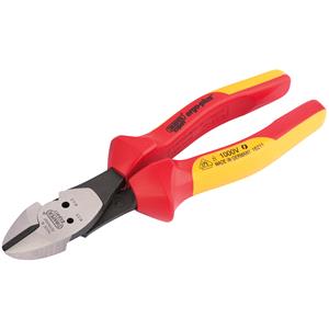 Side Cutter Pliers, Draper Expert 16211 VDE Diagonal Side Cutters with Integrated Pattress Shears, Draper