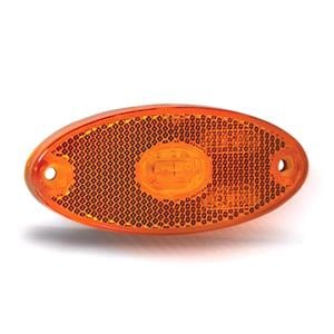 Auxiliary Lamps, MAYPOLE 12 24V Slim Line Oval LED Amber Marker Lamp, MAYPOLE