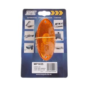 Uncategorised, LAMP   12/24V AMBER LED SIDE MARKER / REFLECTOR DP, MAYPOLE