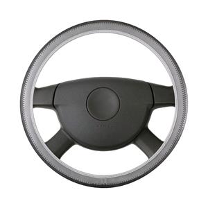 Steering Wheel Covers, Walser Soft Grip Steering Wheel Cover   Styler   38 cm   Black and Grey, Walser