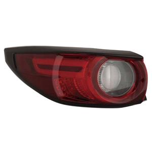 Lights, Left Rear Lamp (Outer, On Quarter Panel, LED, Models With Signature Lighting) for Mazda CX 5 2017 to 2021, 