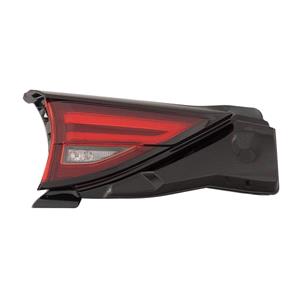 Lights, Left Rear Lamp (Inner, On Boot Lid, LED, Models With Signature Lighting) for Mazda CX 5 2017 to 2021, 