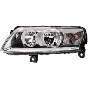 Lights, Left Headlamp (Halogen, Takes H7 / H15 Bulbs, Supplied With Motor) for Audi A6 Avant 2009 2011, 