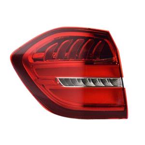 Lights, Left Rear Lamp (Outer, On Quarter Panel, LED, Original Equipment) for Mercedes GLS 2016 to 2019, 