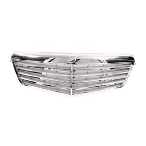 Grilles, Mercedes Benz E Class W212 2009 2013 Grille, With Chrome Moulding, Elegance Models, TUV Approved, 