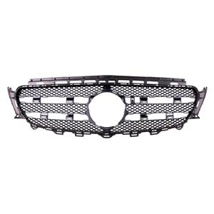 Grilles, Mercedes E Class, W213 2016 2020 Front Bumper Grille, Inner Section, Matt Dark Grey, Supplied Without Chrome or Silver Painted Trim, TUV Approved, 