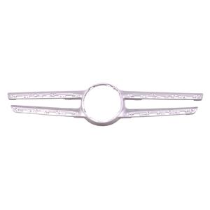 Grilles, Mercedes E Class, W213 2016 2020 Front Bumper Grille Trim, Painted Silver, Supplied Without Four Chrome Inserts, 