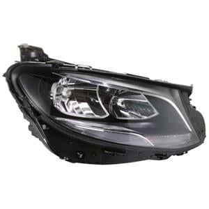 Lights, Right Headlamp (Halogen, Takes H7 / H7 Bulbs, With LED Daytime Running Lamp, Supplied With Motor, Original Equipment) for Mercedes E CLASS All Terrain 2016 on, 