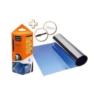 Window Tint Film, Foliatec Sunvisor Glare Strip   Blue   19 x 150cm, FOLIATEC