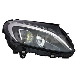 Lights, Right Headlamp (Full LED, Without Curve Light, Supplied Without LED Modules, Original Equipment) for Mercedes C CLASS 2013 2018, 