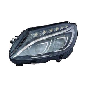 Lights, Left Headlamp (Full LED, Without Curve Light, Supplied Without LED Modules, Original Equipment) for Mercedes C CLASS 2013 2018, 