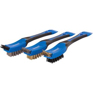 Wire Brushes, Draper 17186 Mini Wide Head Brush Set (3 Piece), Draper
