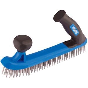 Hand Brushes and Pans, Draper 17188 Two Handle Wire Brush (235mm), Draper