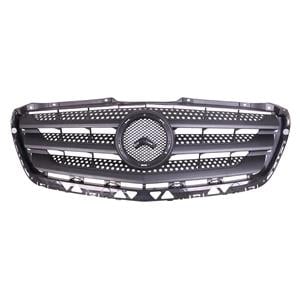 Grilles, Mercedes Sprinter 3,5 t van 2013 2018, Front Bumper Grille, Matt Black, TUV Approved, 
