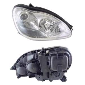 Lights, Right Headlamp (Halogen, Takes H7/H7 Bulbs, Original Equipment) for Mercedes S CLASS 2003 2006, 