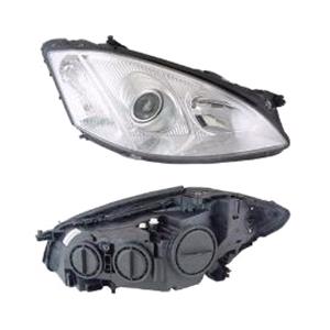 Lights, Right Headlamp (Halogen, Takes H7/H9 Bulbs, Original Equipment) for Mercedes S CLASS 2006 2009, 
