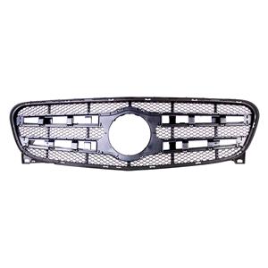 Grilles, Mercedes GLA Class, X156, 2014 2017 Front Bumper Grille, Supplied Without Any Trims, Matt Black, Not for AMG / Sport Models, 
