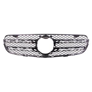 Grilles, Mercedes GLC Class, X253 2015 2019 Front Bumper Grille, Inner Section, Matt Black, Supplied Without Moulding or Trims, TUV Approved, 