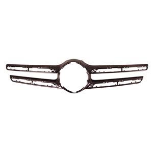 Grilles, Mercedes GLC Class, X253 2015 2019 Front Bumper Grille Moulding, Painted Black, Supplied Without Chrome Trims, TUV Approved, 
