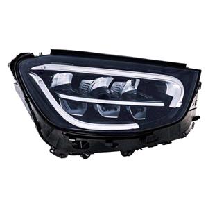 Lights, Right Headlamp (Full LED, Supplied Without Modules, Orignal Equipment) for Mercedes GLC 2019 to 2022, 