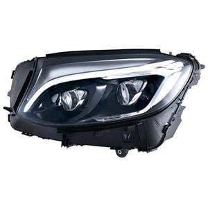 Lights, Left Headlamp (LED, With Dynamic Bending Light, Supplied Without LED Control Modules, Original Equipment) for Mercedes GLC 2015 2019, 