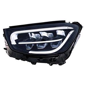 Lights, Left Headlamp (Full LED, Supplied Without Modules, Orignal Equipment) for Mercedes GLC 2019 to 2022, 