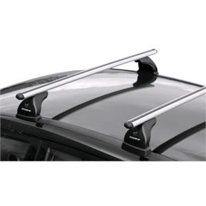 Complete set of aluminium roof bars, supplied with locks and keys