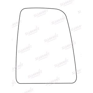 Wing Mirrors, Right Stick On Mirror Glass for Ford TRANSIT Van 2014 2020, 