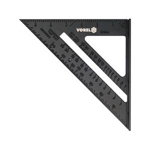 Hardware, ALUMINIUM TRIANGLE RULER  WITH A FOOT, VOREL