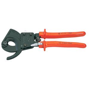 Cable Cutters/Shears, Knipex 18555 250mm Ratchet Action Cable Cutter, Knipex