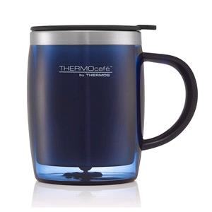Reusable Mugs, Thermos 450ml Thermocafe Desk Mug Navy, Thermos