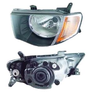 Lights, Left Headlamp (With Load Level Adjustment, Double Cab Models) for Mitsubishi L200 2006 on, 
