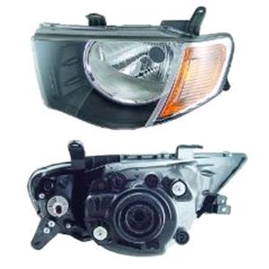 Lights, Left Headlamp (Without Load Level Adjustment, Double Cab Models) for Mitsubishi L200 2006 on, 