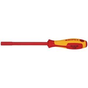 VDE Screwdrivers, KNIPEX 18733 VDE Insulated Nut Driver, 4.0 x 125mm, Draper